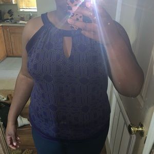 Purple halter top